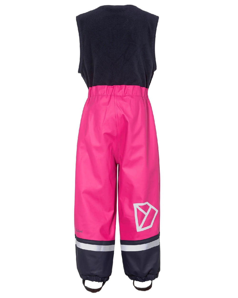 Plastic Pink Coloured Didriksons Boardman Kids Rain Set on a white background
