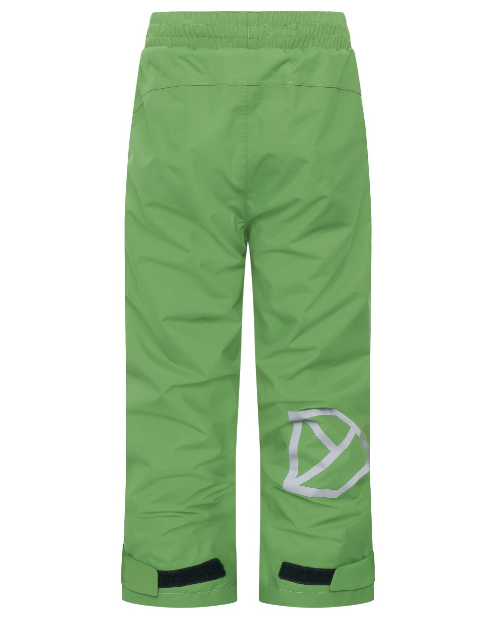 Algae Green coloured Didriksons Childrens Avan Pants on white background
