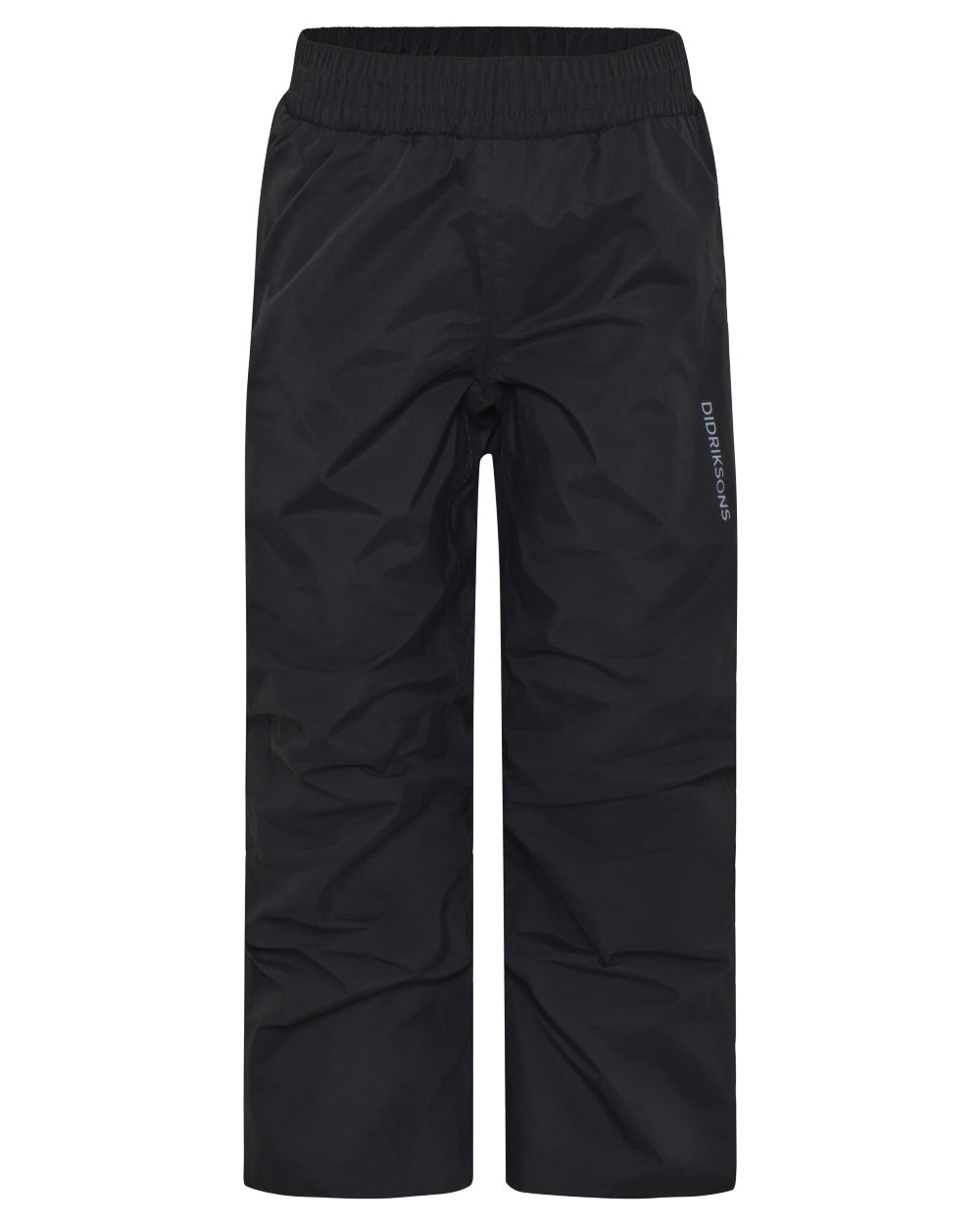 Black coloured Didriksons Childrens Avan Pants 2 on white background