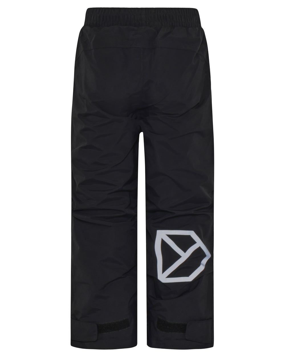 Black coloured Didriksons Childrens Avan Pants 2 on white background
