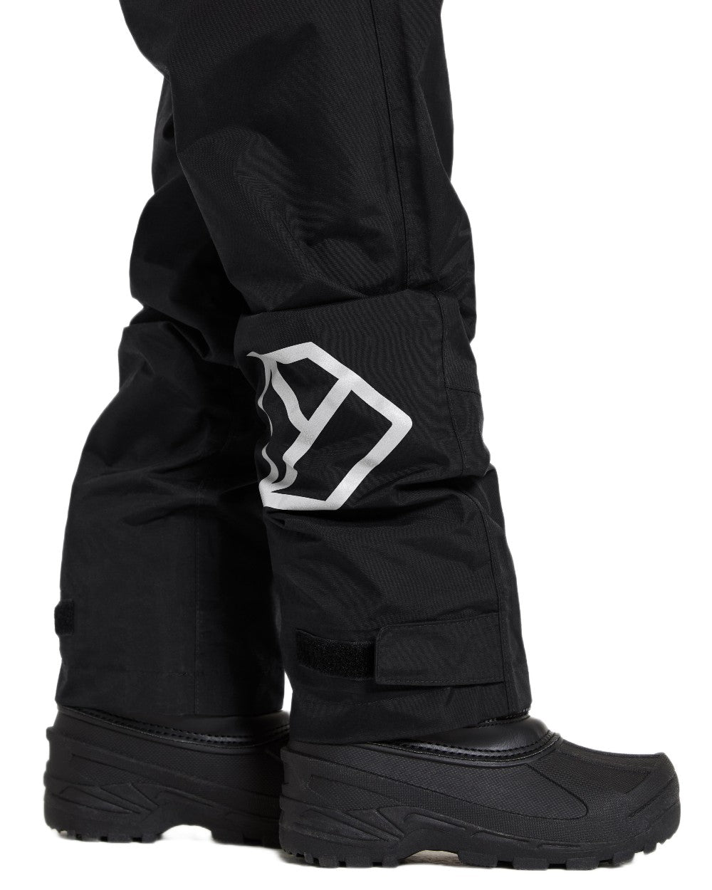 Black coloured Didriksons Childrens Avan Pants 2 on white background