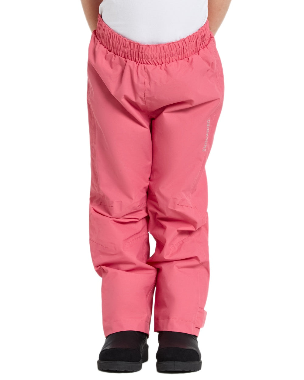 Dusty Azalea coloured Didriksons Childrens Avan Pants 2 on white background