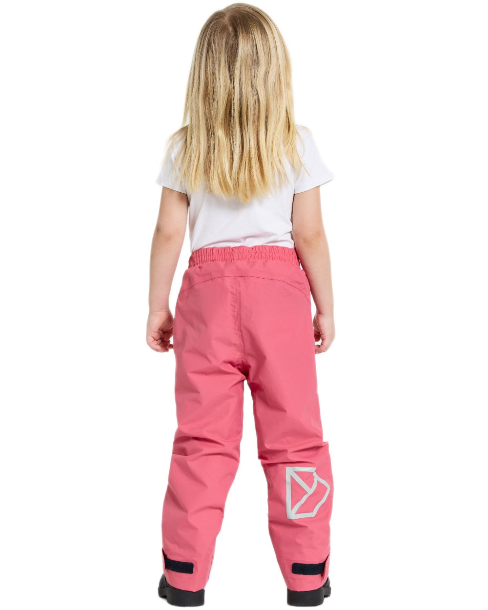 Dusty Azalea coloured Didriksons Childrens Avan Pants 2 on white background