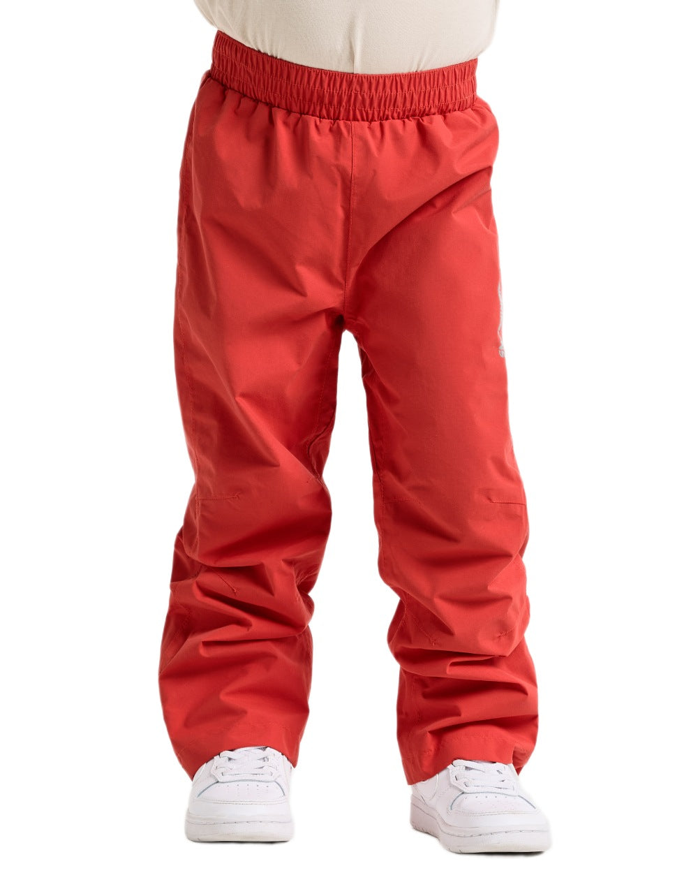 Paprika coloured Didriksons Childrens Avan Pants 2 on white background