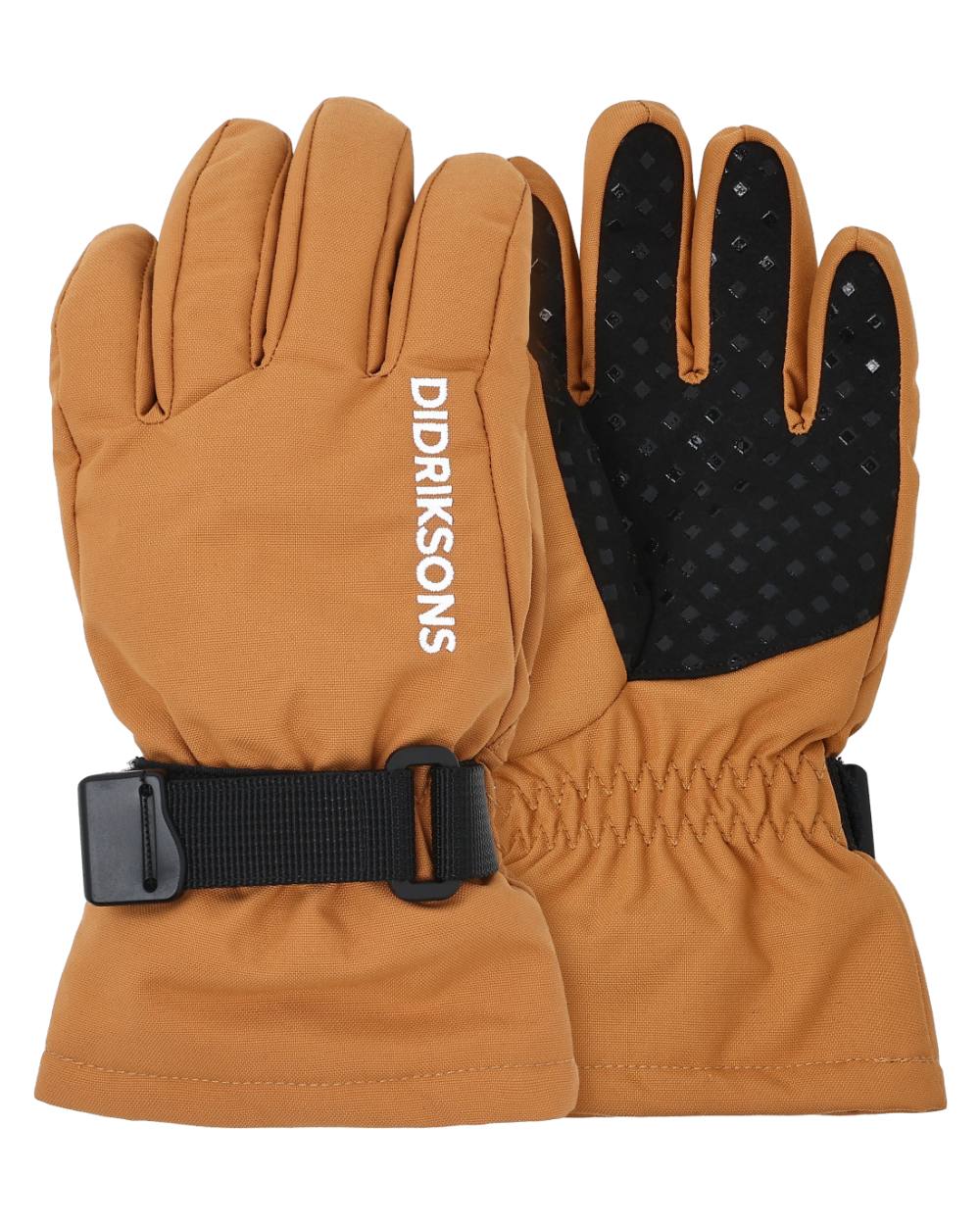 Almond Tree coloured Didriksons Childrens Biggles Gloves on white background