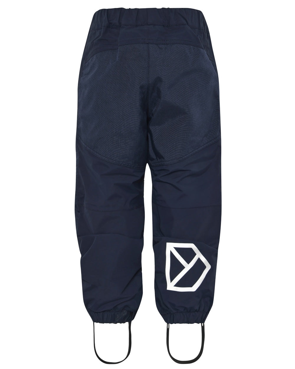 Navy coloured Didriksons Childrens Dusk Pants on white background