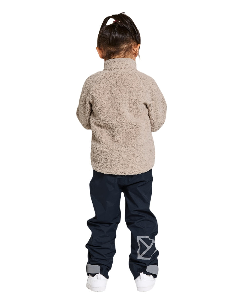 Beach Beige coloured Didriksons Childrens Gibbs Full Zip Jacket 2 on white background