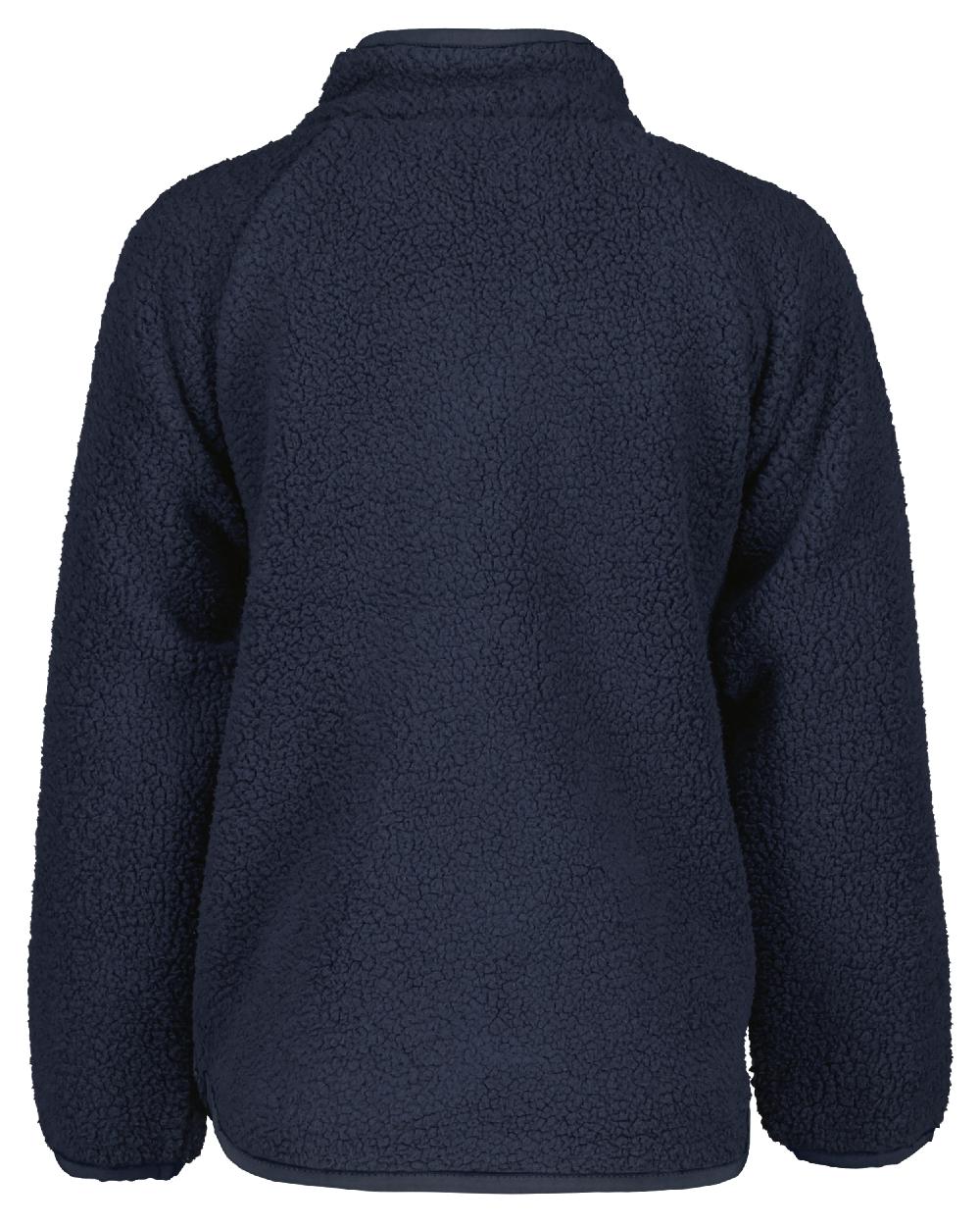 Navy coloured Didriksons Childrens Gibbs Full Zip Jacket 2 on white background