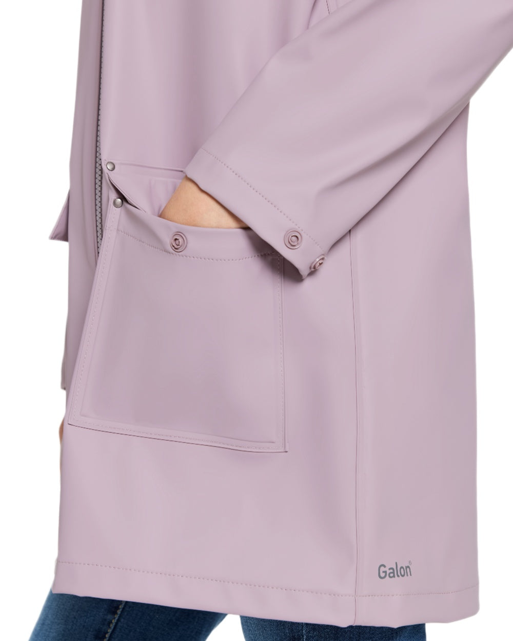 Dusty Lilac coloured Didriksons Childrens Giga Jacket on white background
