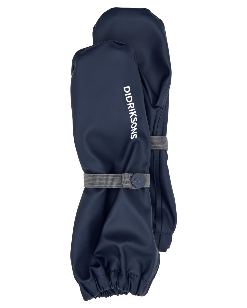 Navy coloured Didriksons Childrens Gloves on white background