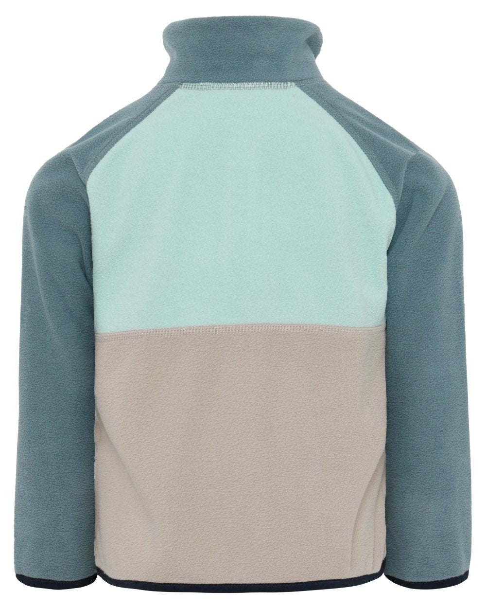 Ocean Mint coloured Didriksons Childrens Monte Half Button Fleece 5 on white background