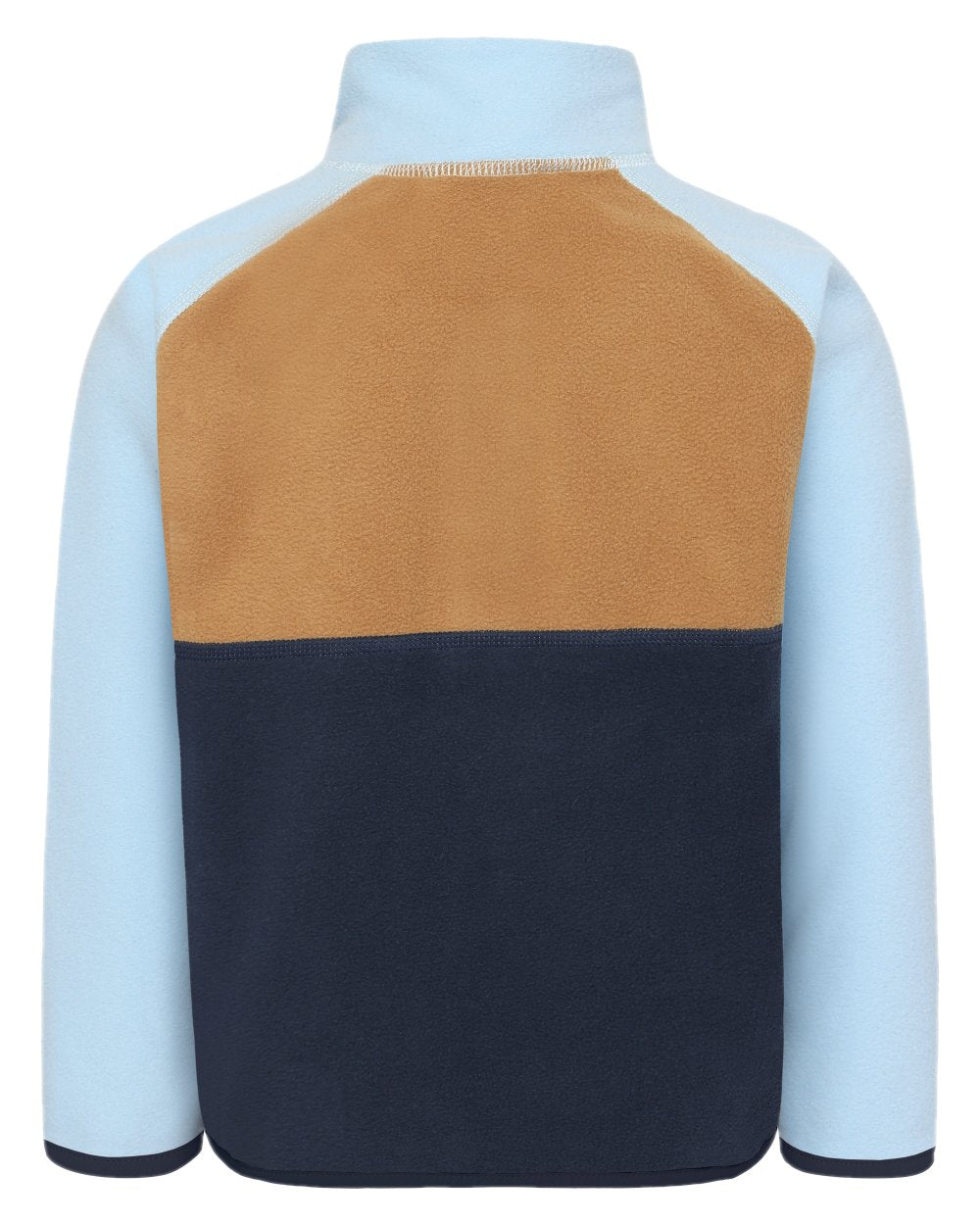 Navy coloured Didriksons Childrens Monte Half Button Fleece 4 on white background