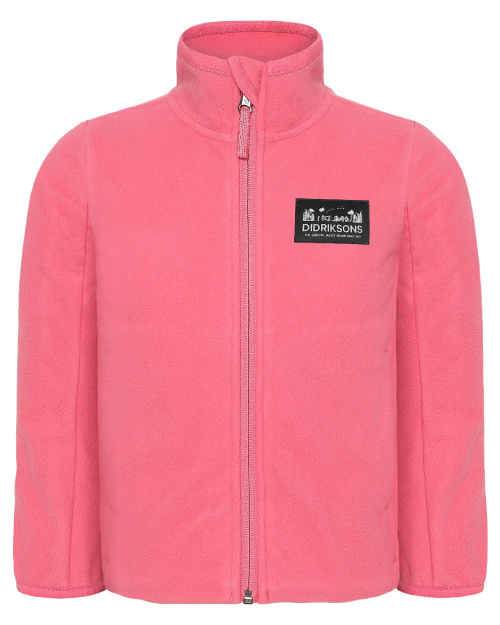 Dusty Azalea coloured Didriksons Childrens Muskot Jacket on white background