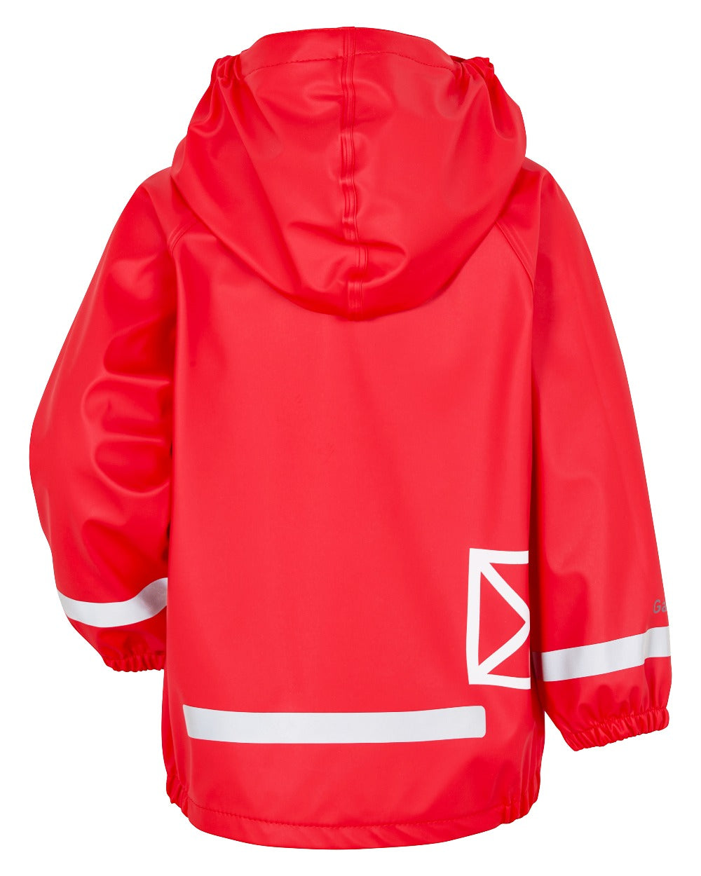 Flag Red coloured Didriksons Childrens Slaskeman Rain Set on white background