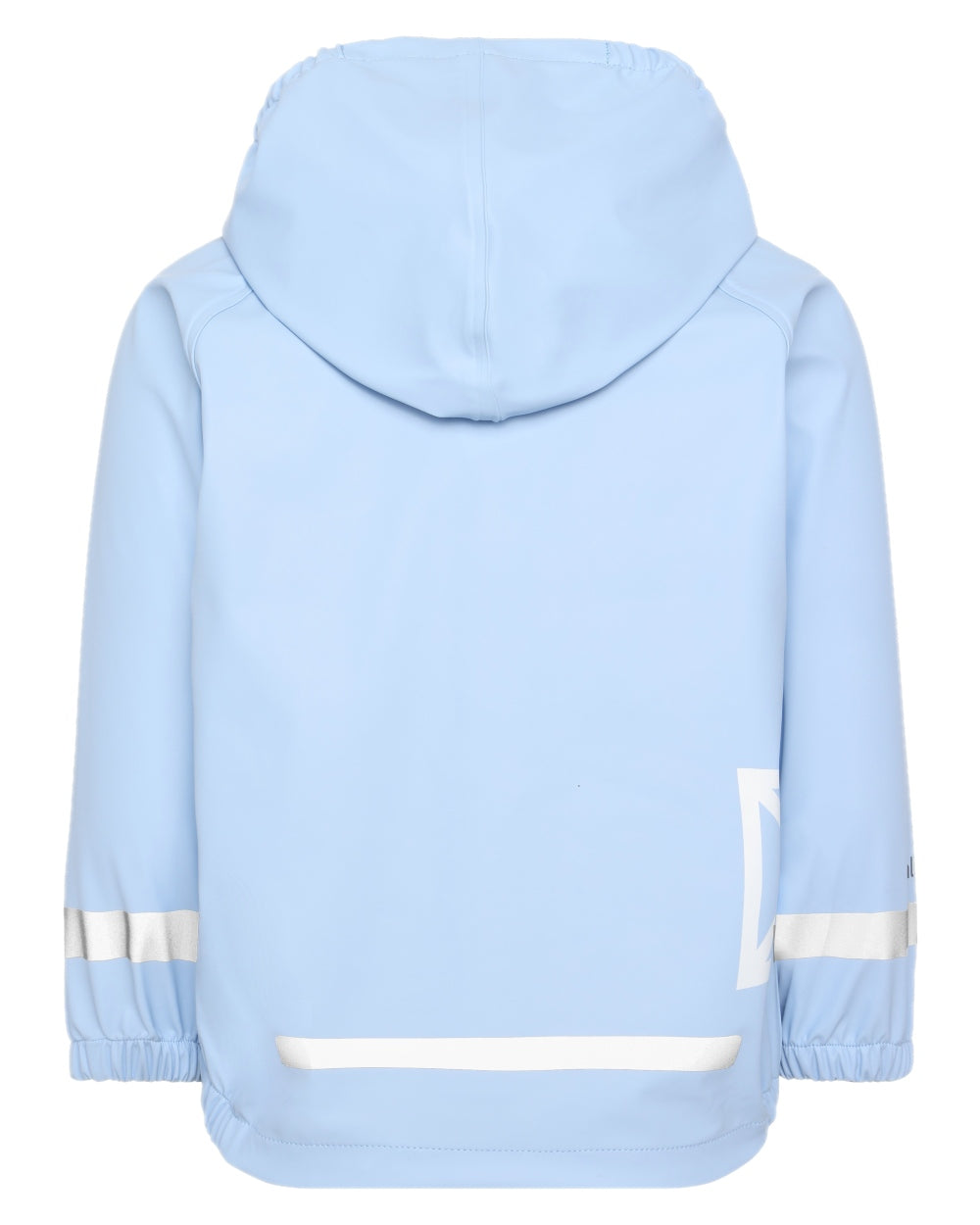 Light Sea Blue coloured Didriksons Childrens Slaskeman Rain Set on white background