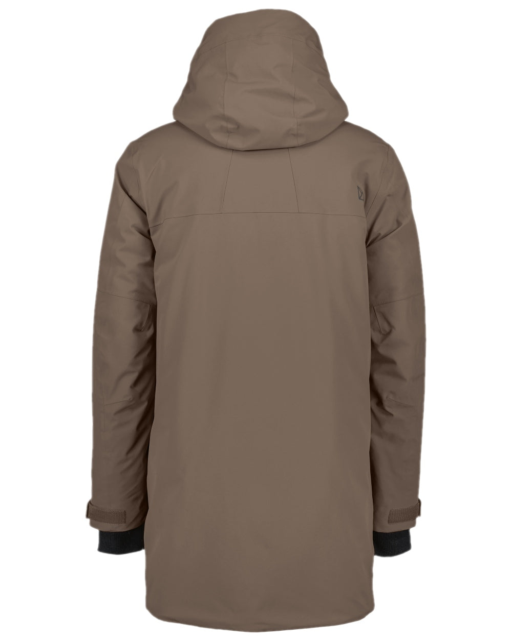 Mocha Brown Coloured Didriksons Drew Parka on white background