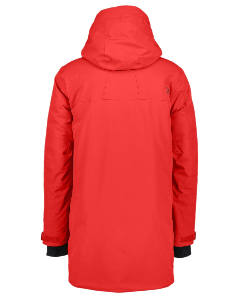 Pomme Red Coloured Didriksons Drew Parka on white background