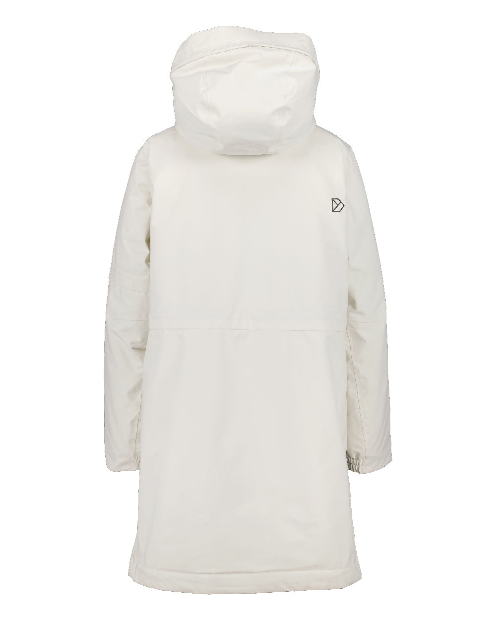 White Foam Coloured Didriksons Ella Womens Parka 2 On A White Background