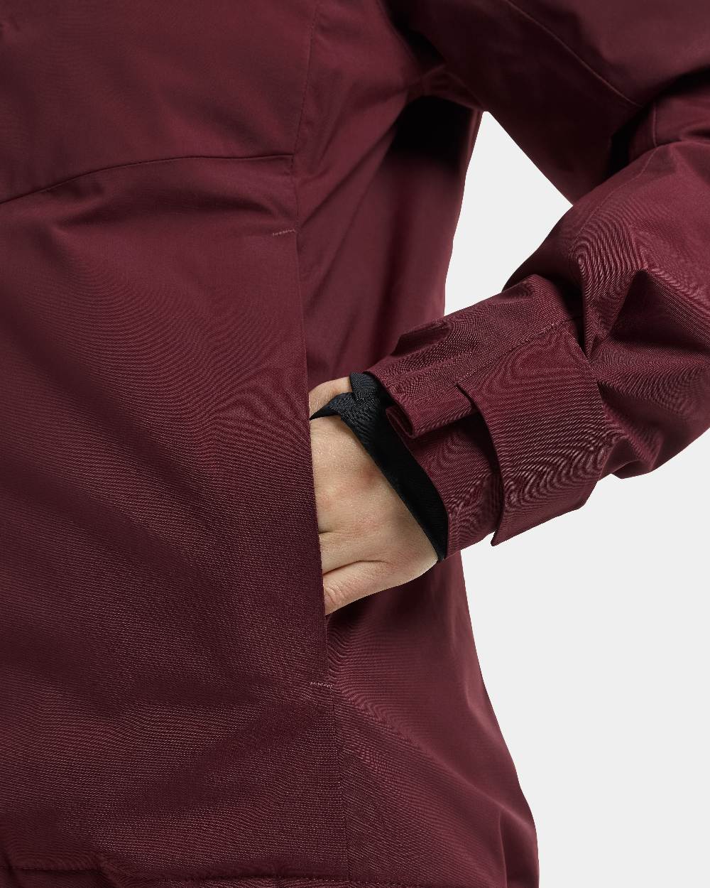 Old Rust coloured Didriksons Fiora Womens Jacket on white background
