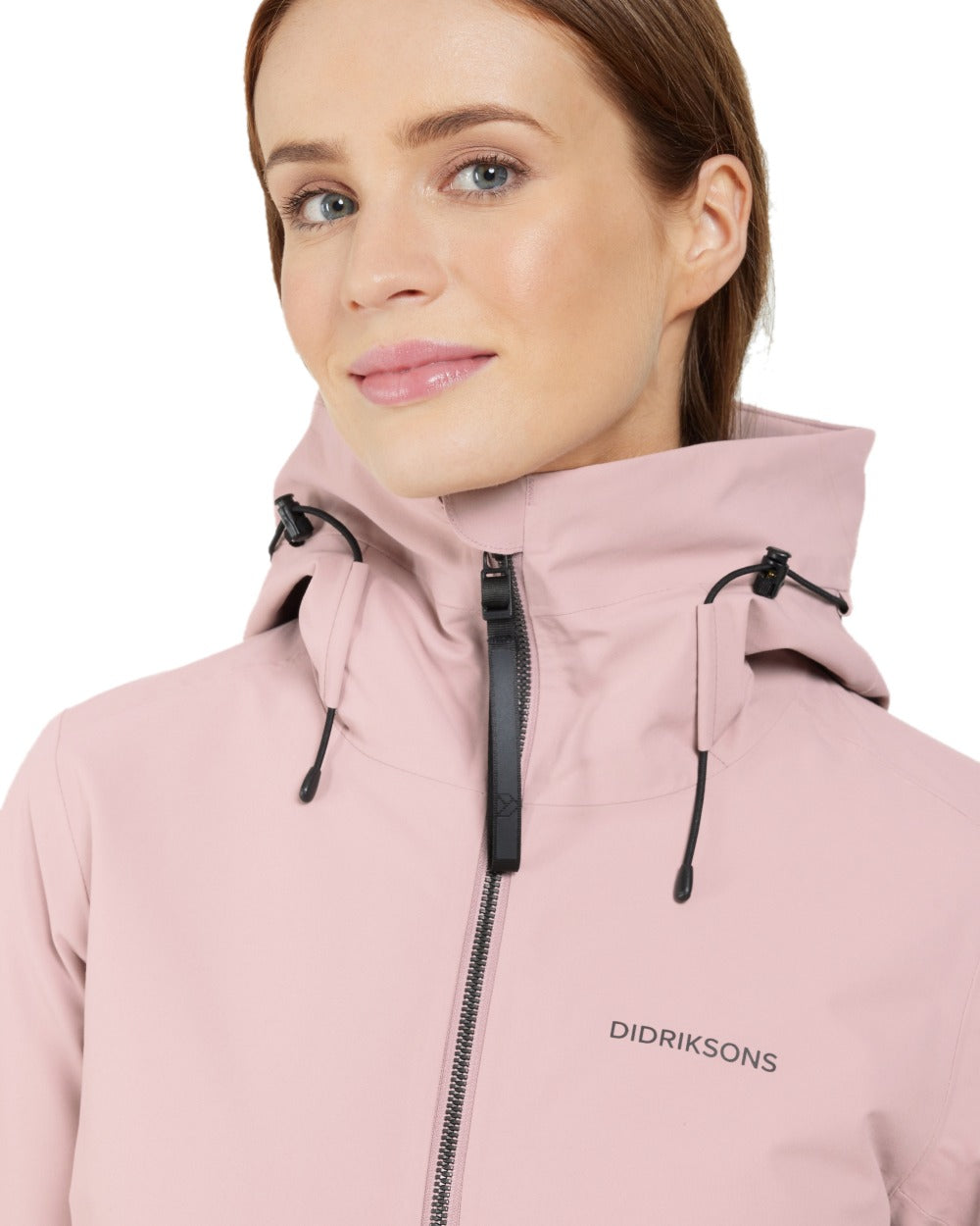 Oyster Lilac coloured Didriksons Helle Ladies Parka 5 on white background