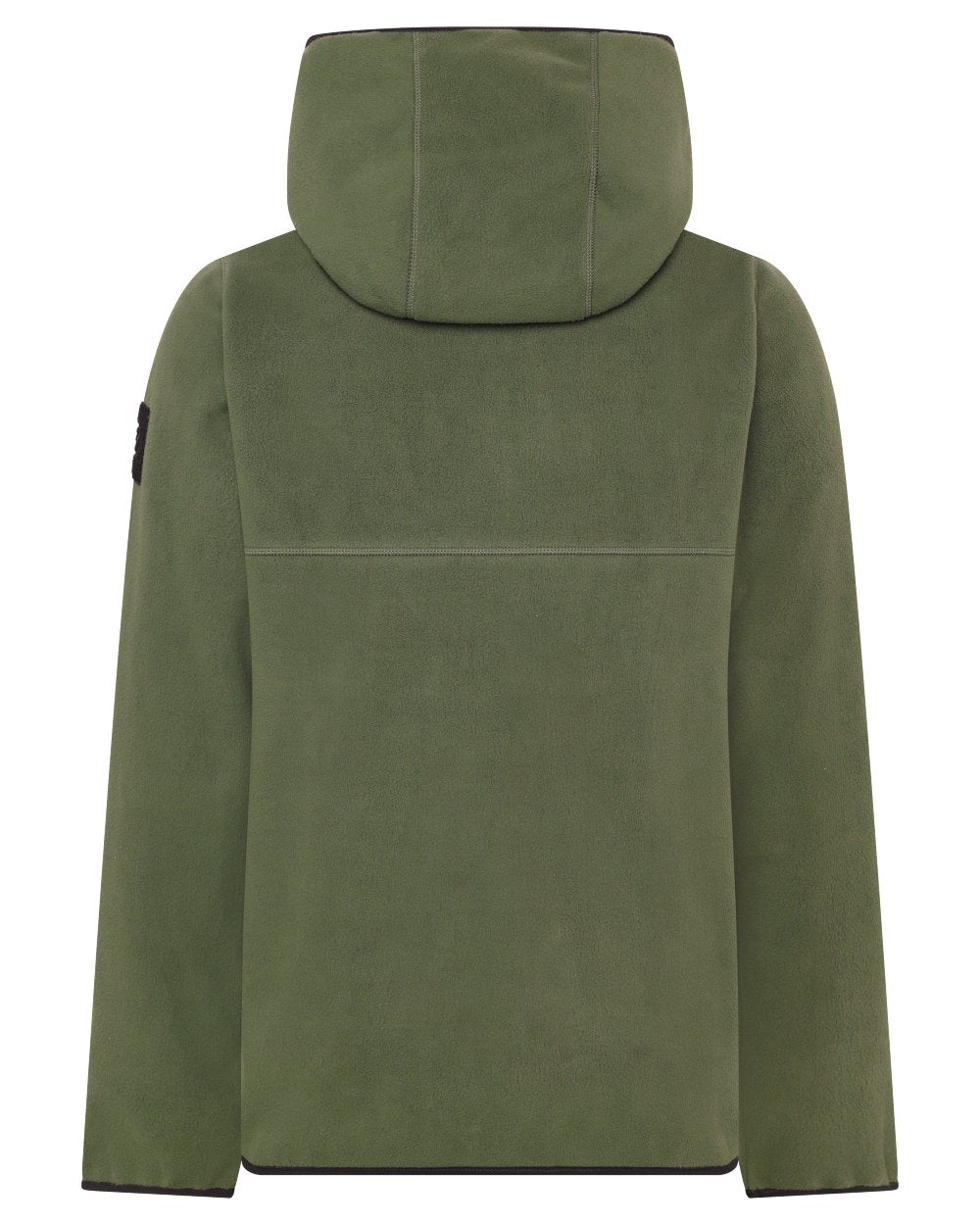 Deep Green coloured Didriksons Helmit Windproof Full Zip Fleece on white background