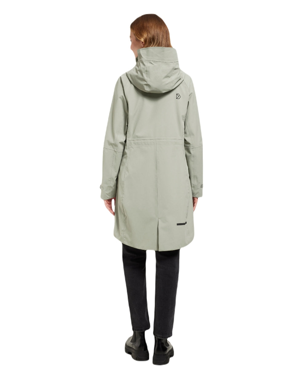 Wilted Leaf coloured Didriksons Womens Parka on white background