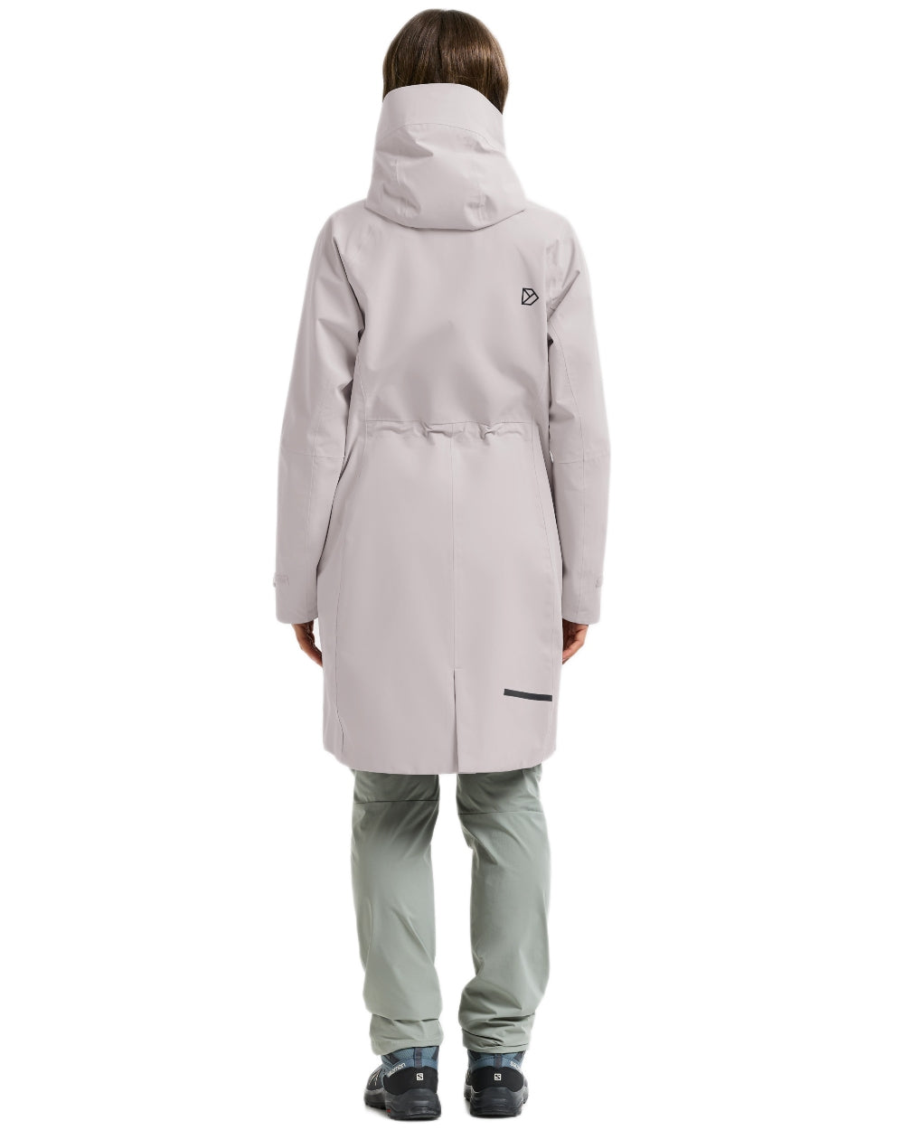 Sunrise Mist Coloured Didriksons Ilma Womens Waterproof Parka 8 on White Background