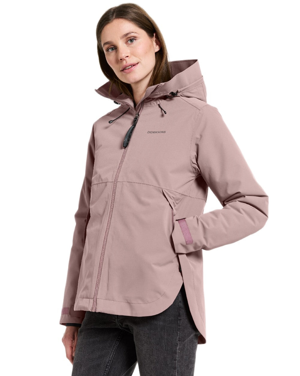 Faded Wine Coloured Didriksons Jennie Womens Jacket on white background
