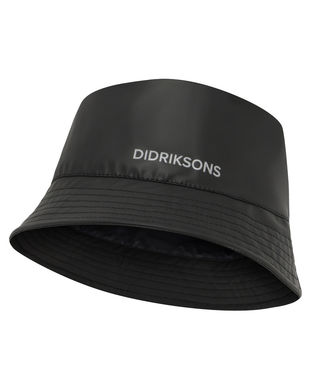 Black coloured Didriksons Childrens Giga Hat on white background