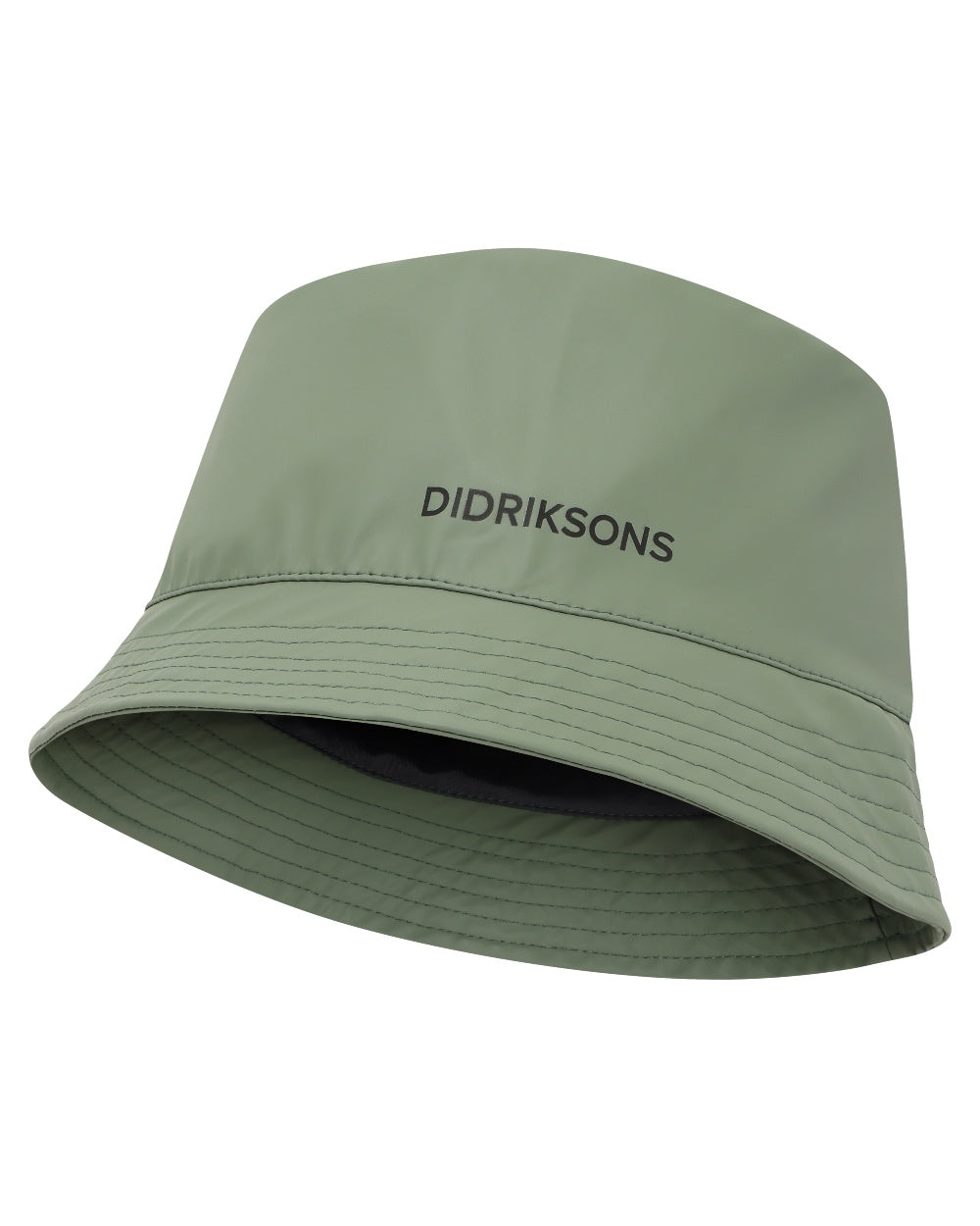 Light Moss coloured Didriksons Childrens Giga Hat on white background