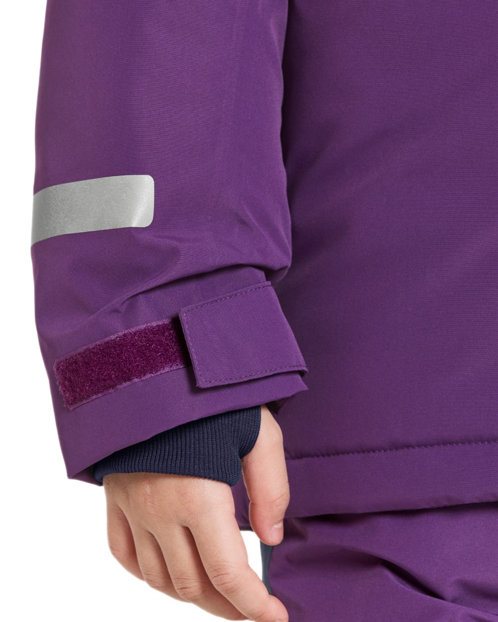 Royal Purple Coloured Didriksons Kids Skare Set on white background