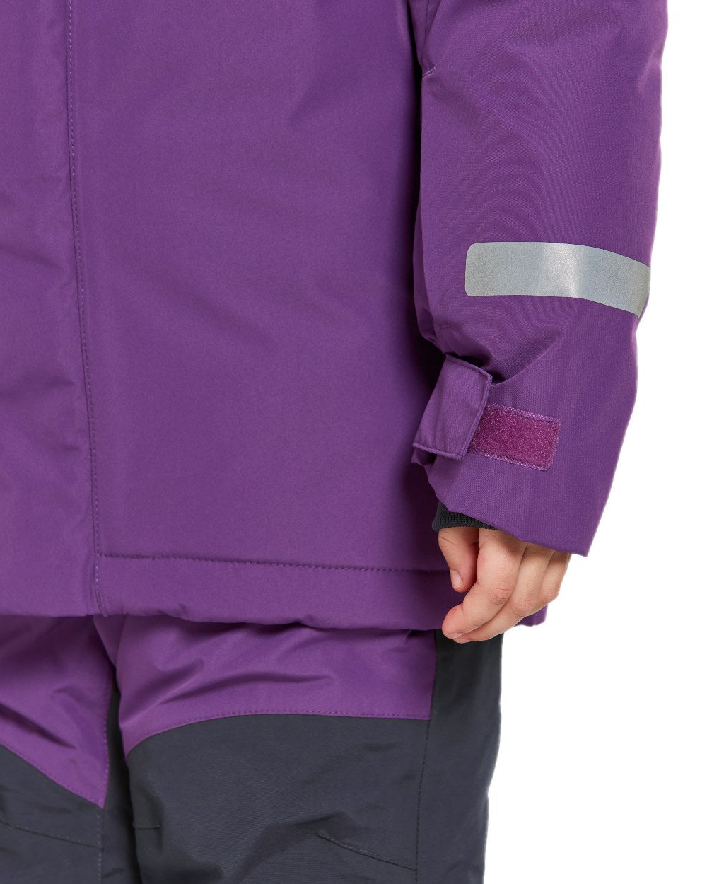 Royal Purple Coloured Didriksons Kids Skare Set on white background