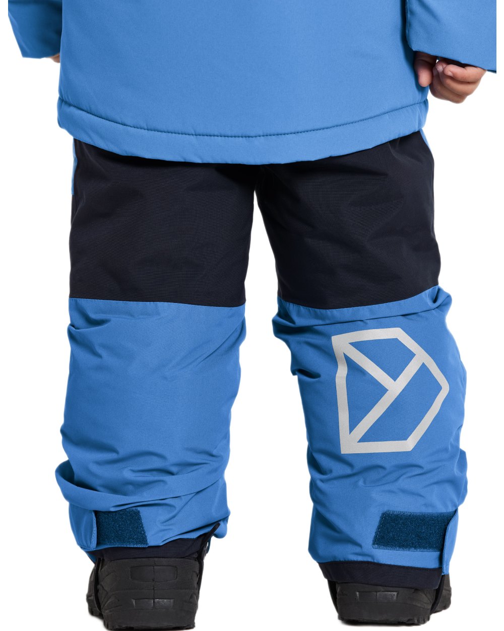 Sapphire Blue Coloured Didriksons Kids Skare Set on white background