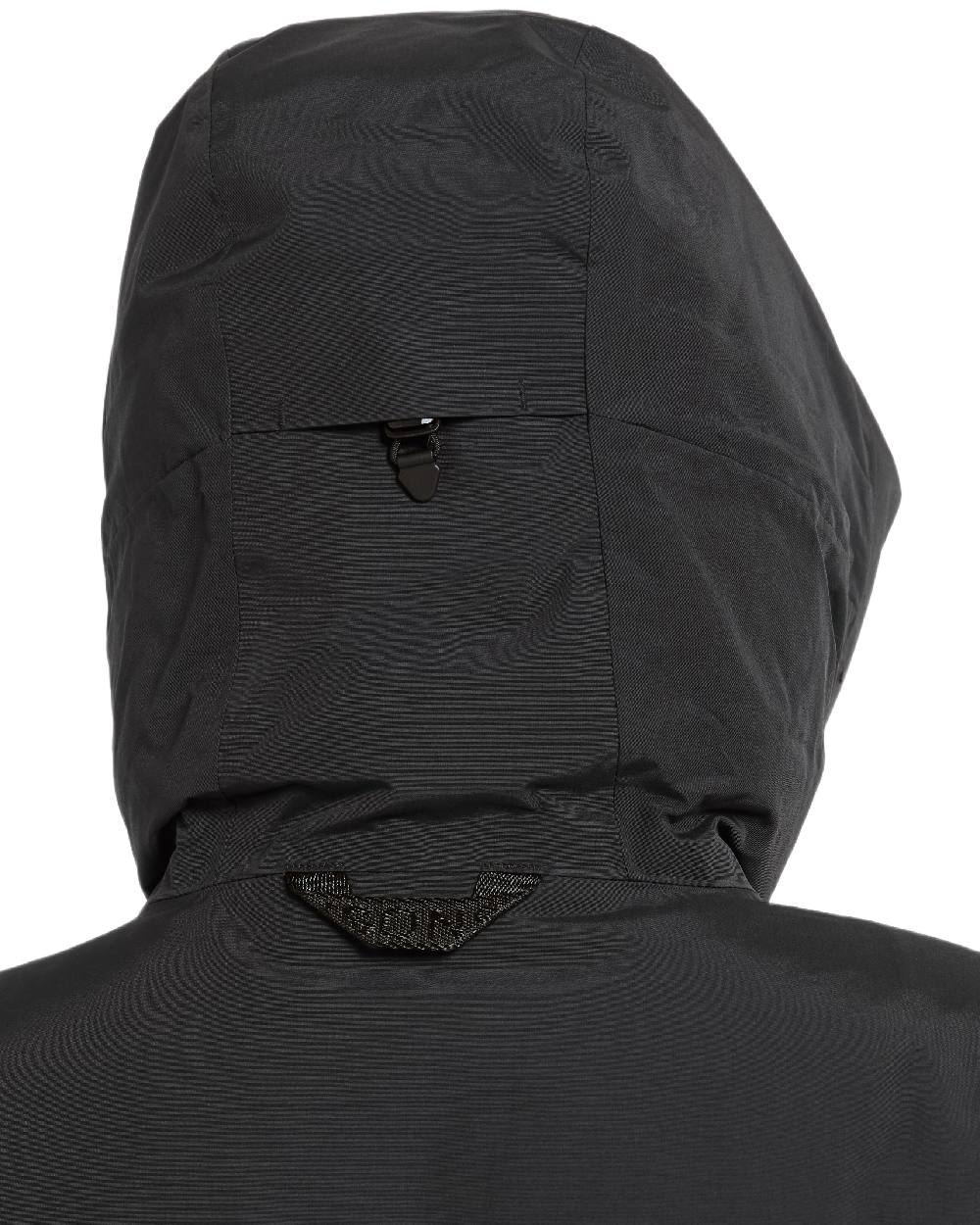 Black Coloured Didriksons Leya Womens Parka Long 4 on white background