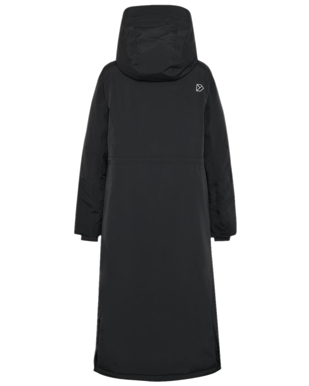 Black Coloured Didriksons Leya Womens Parka Long 4 on white background