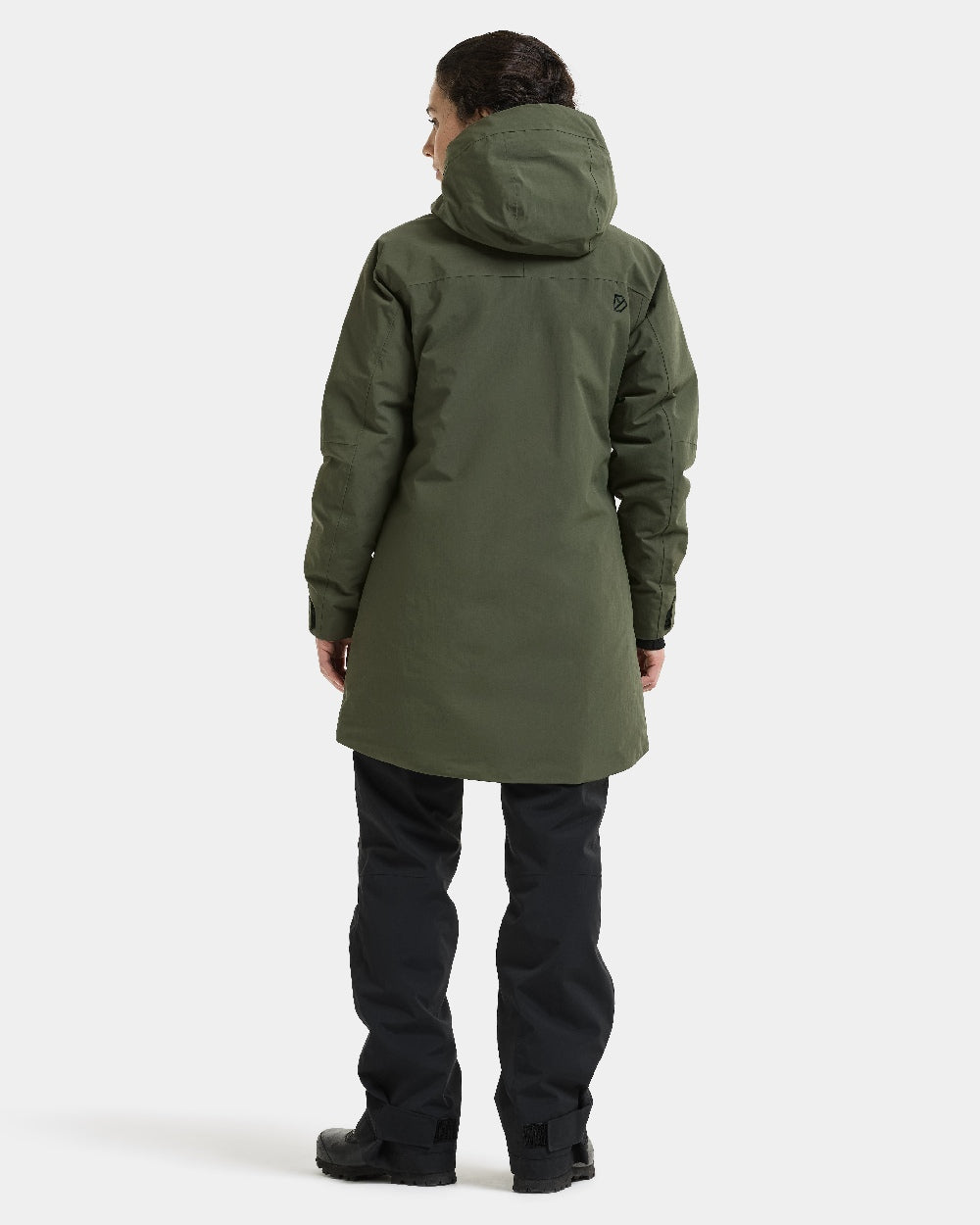 Deep Green coloured Didriksons Marget Womens Parka 2 on white background
