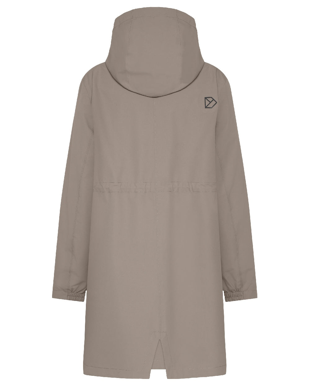Ash Brown coloured Didriksons Marta Womens Parka 3 on white background