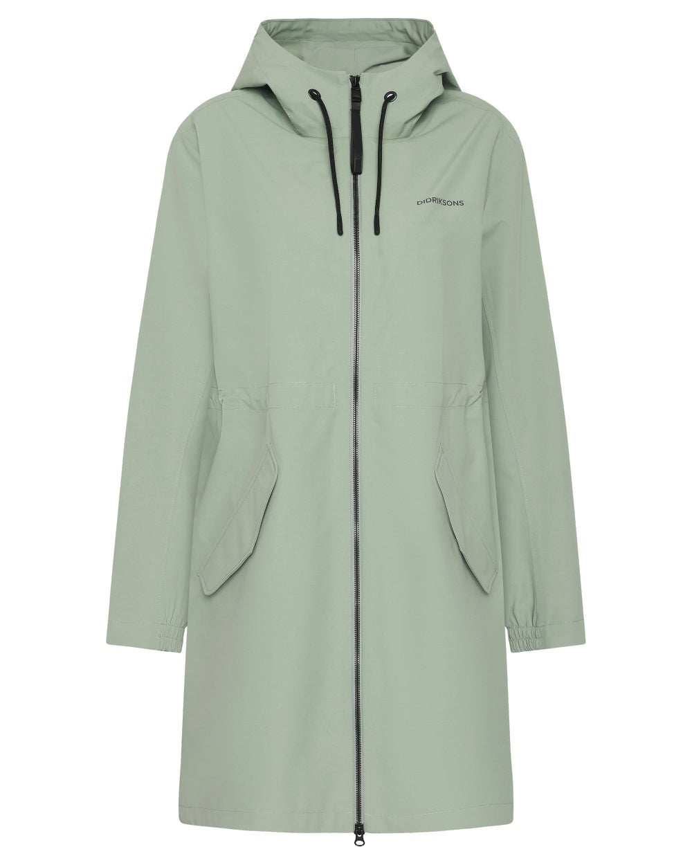 Wilted Leaf coloured Didriksons Marta Womens Parka 3 on white background