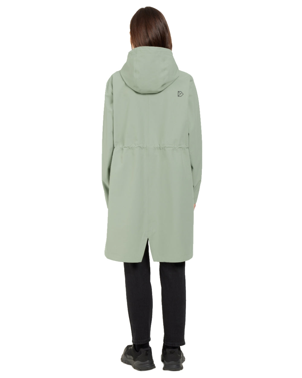 Wilted Leaf coloured Didriksons Marta Womens Parka 3 on white background