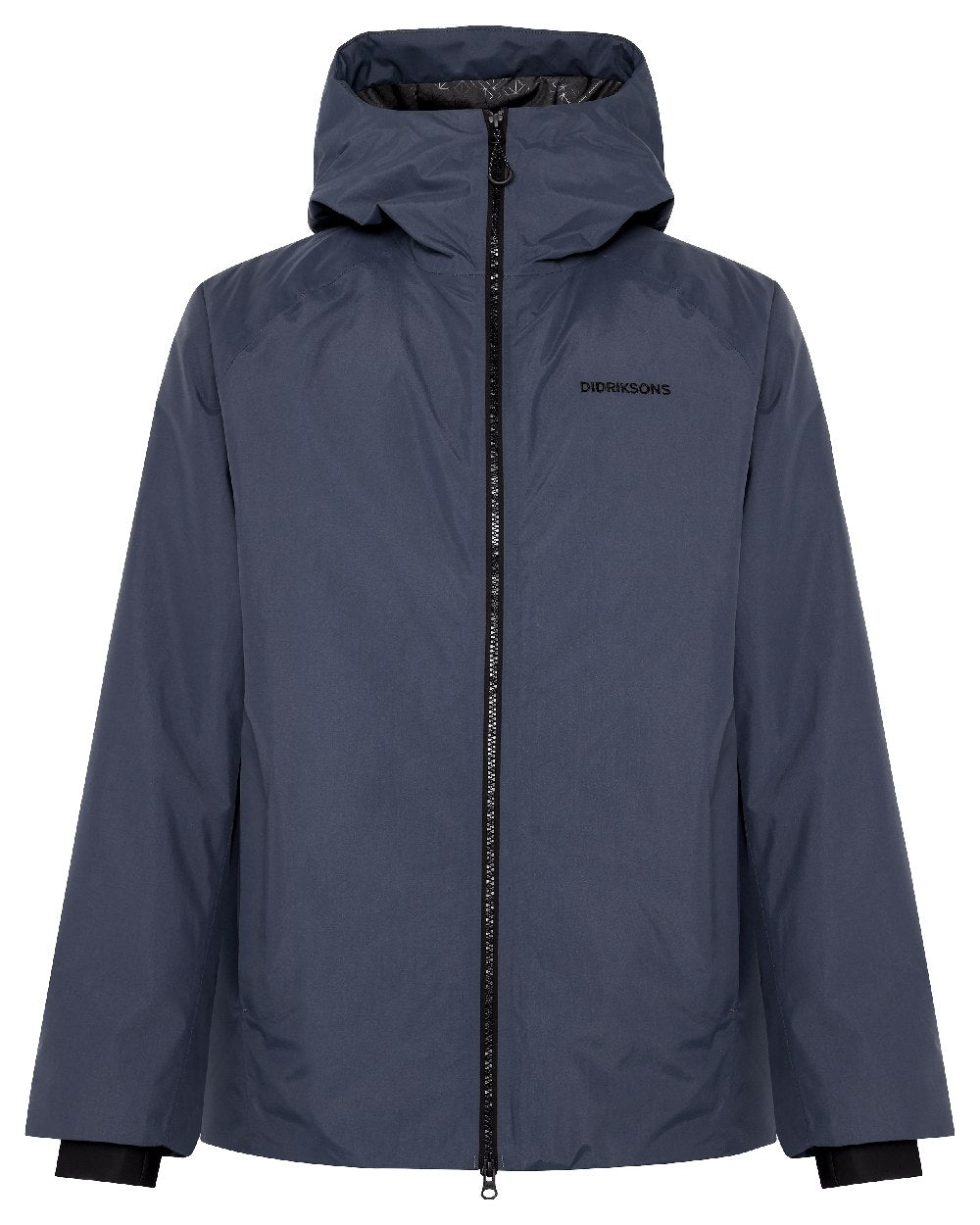 Sleepy Blue coloured Didriksons Marvin Mens Jacket on white background