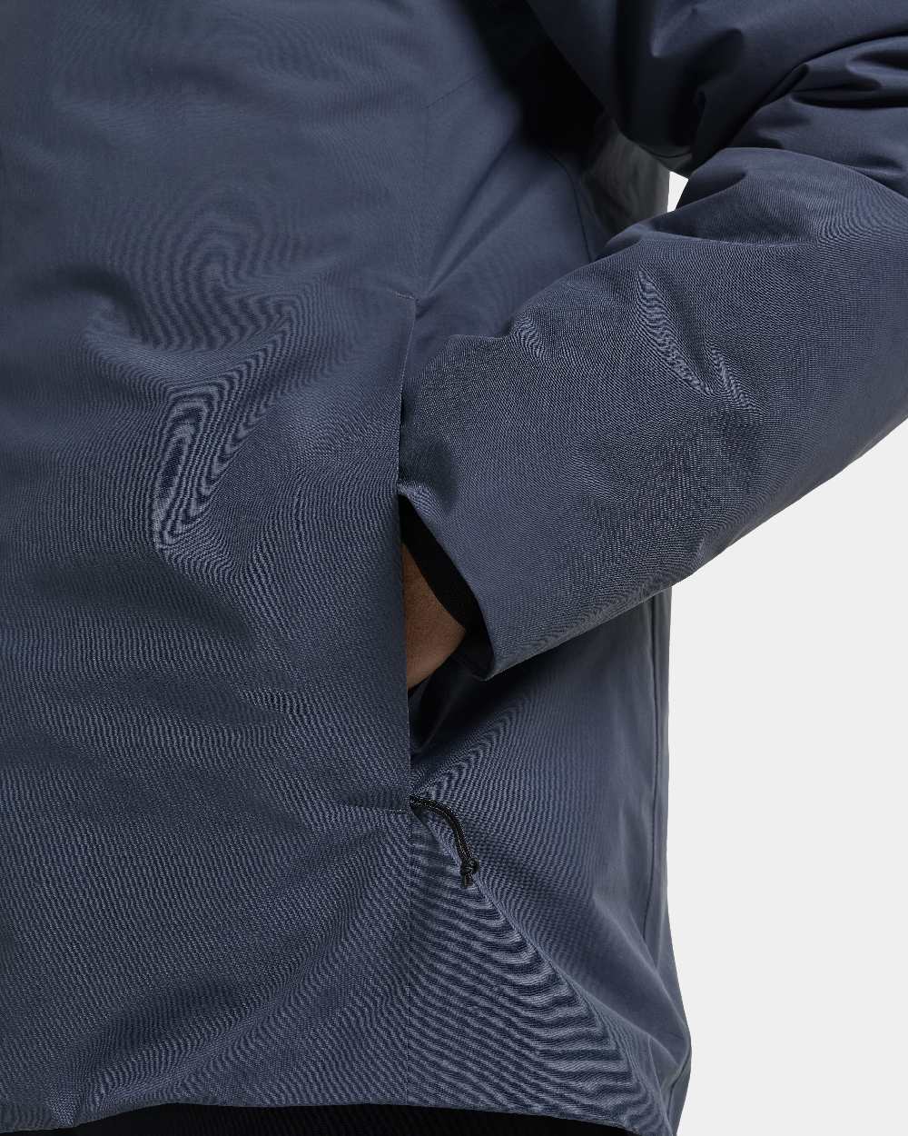 Sleepy Blue coloured Didriksons Marvin Mens Jacket on white background
