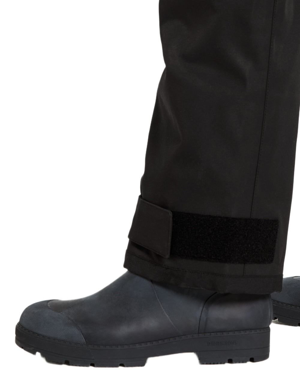 Black coloured Didriksons Mens Aegis Pants 2 on white background