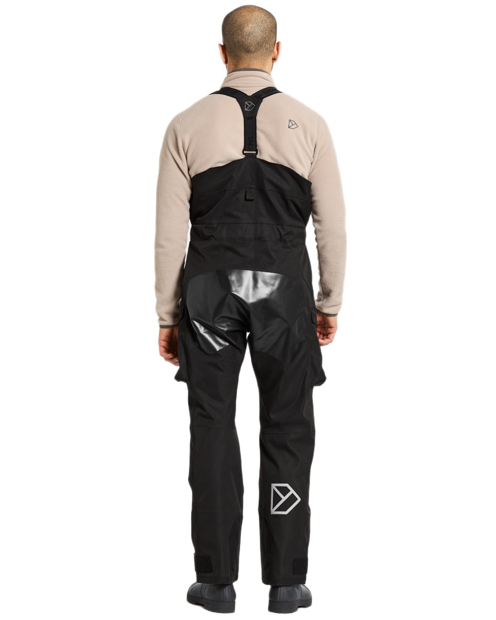 Black coloured Didriksons Mens Aegis Pants 2 on white background
