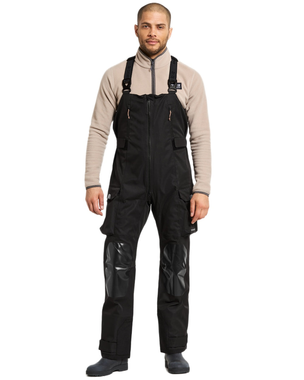 Black coloured Didriksons Mens Aegis Pants 2 on white background