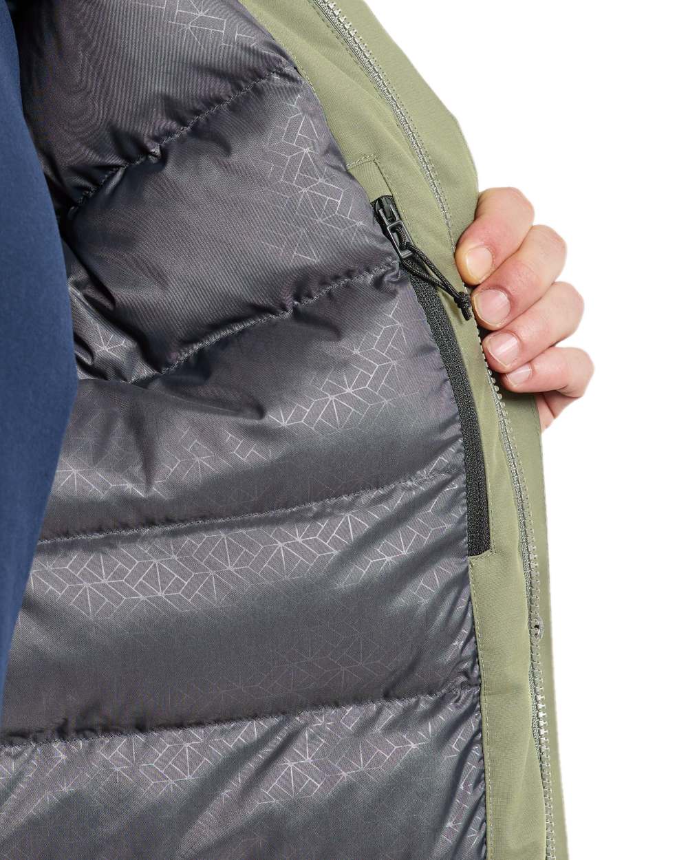 Wild Forest Green Coloured Didriksons Mens Akilles Parka on white background