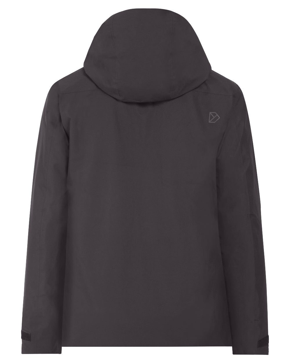 Black coloured Didriksons Mens Aston Waterproof Jacket on white background