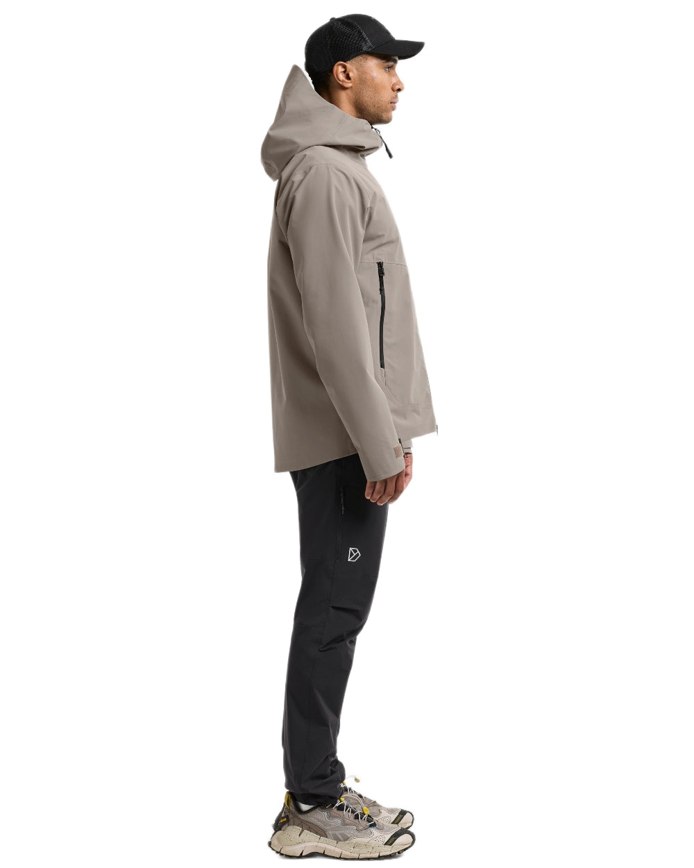 Ash Brown coloured Didriksons Mens Biak Jacket on white background