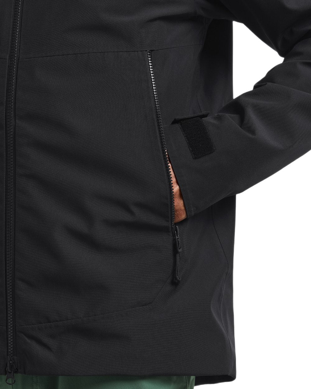 Black coloured Didriksons Mens Biak Jacket on white background