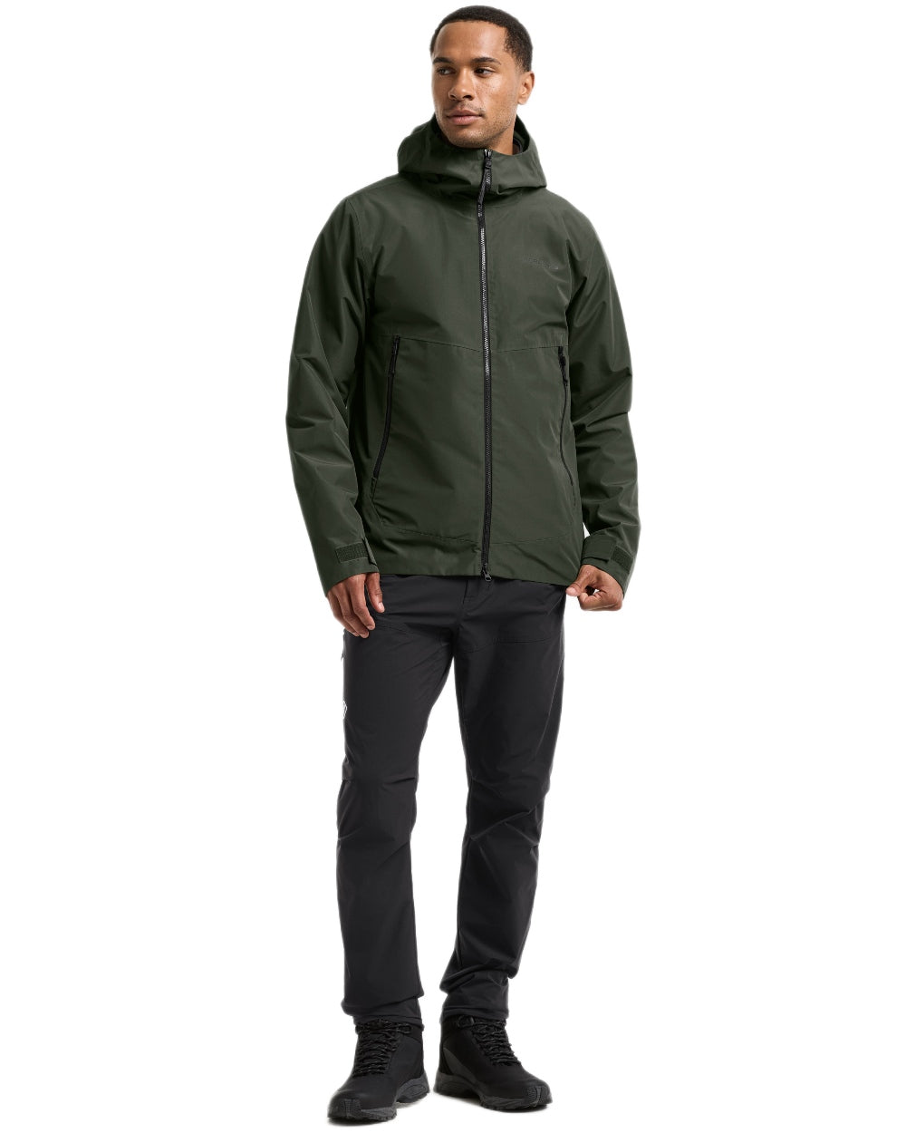 Deep Green coloured Didriksons Mens Biak Jacket on white background