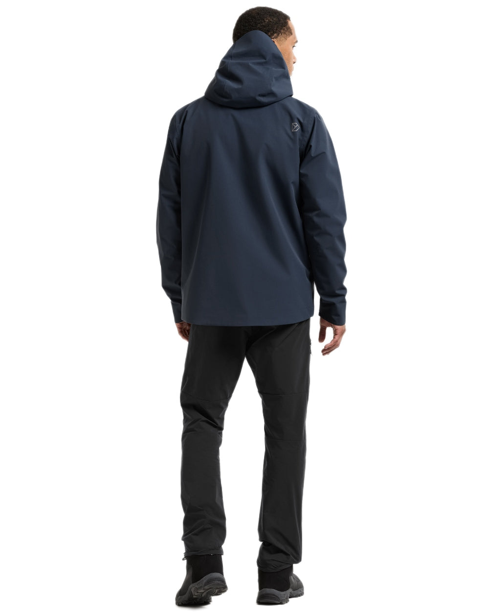 Sleepy Blue coloured Didriksons Mens Biak Jacket on white background
